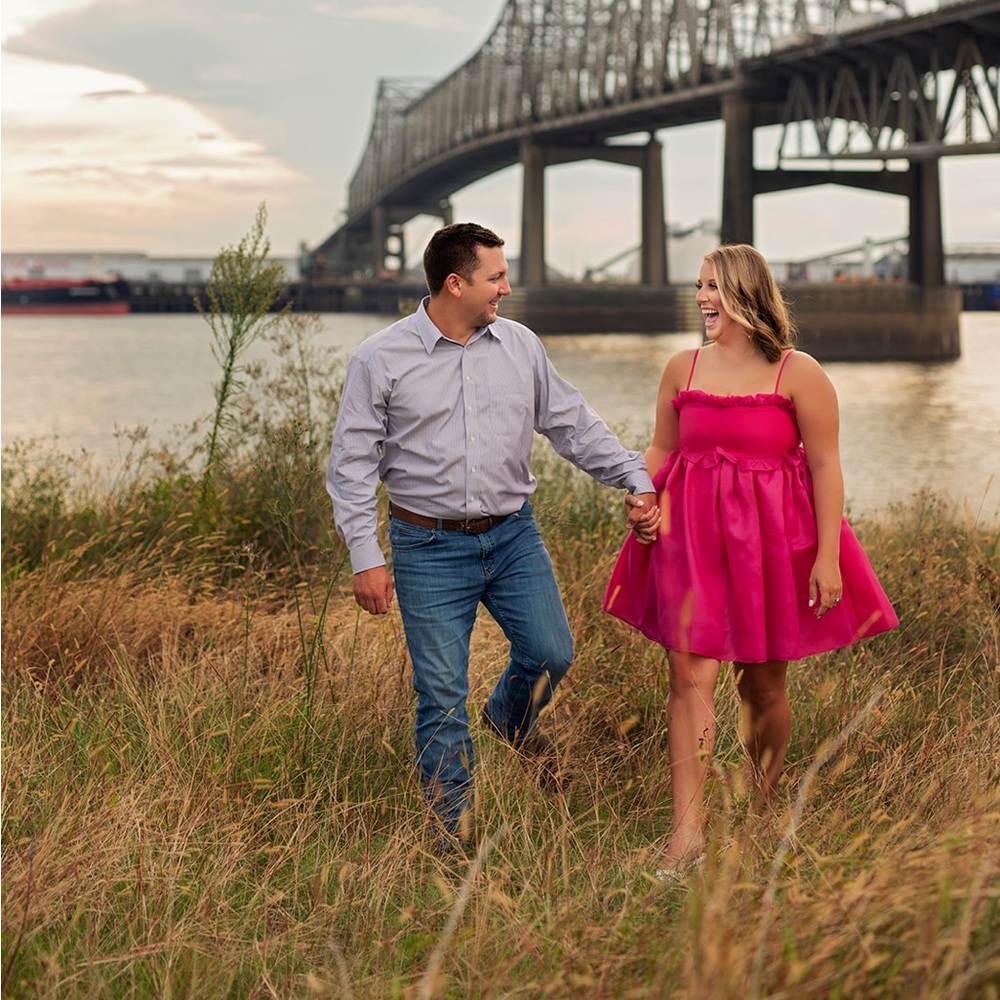 Pink babydoll dress